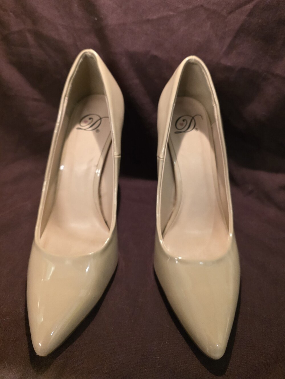 My Delicious Nude Patent High Heel Classic Pumps Size 7 1/2